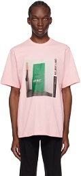 Helmut Lang Pink Photo T-Shirt