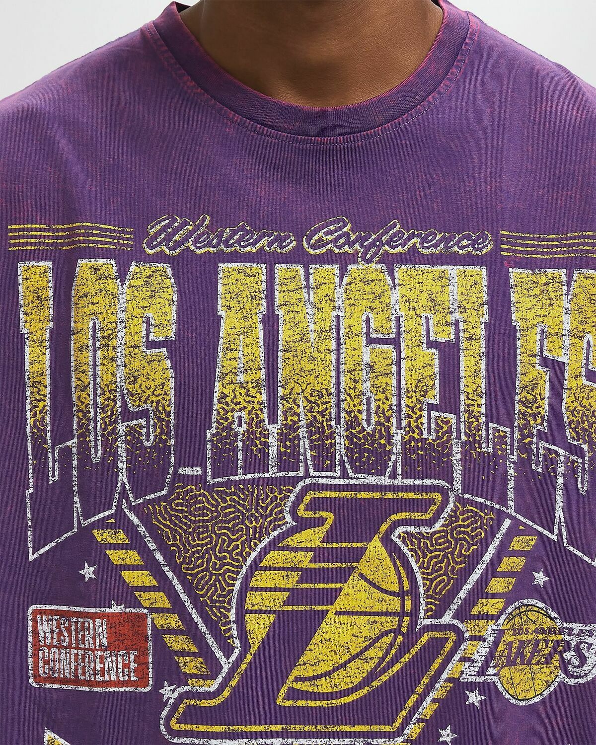 New Era SPTCLAS SSTEE2399 LOS ANGELES LAKERS Purple Mens Shortsleeves/Team Tee