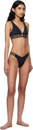 Versace Underwear Black Greca Border Bikini Bottom