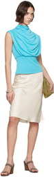 Kallmeyer Blue Jocelyn Draped Top