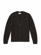 Mr P. - Cable-Knit Wool Cardigan - Brown