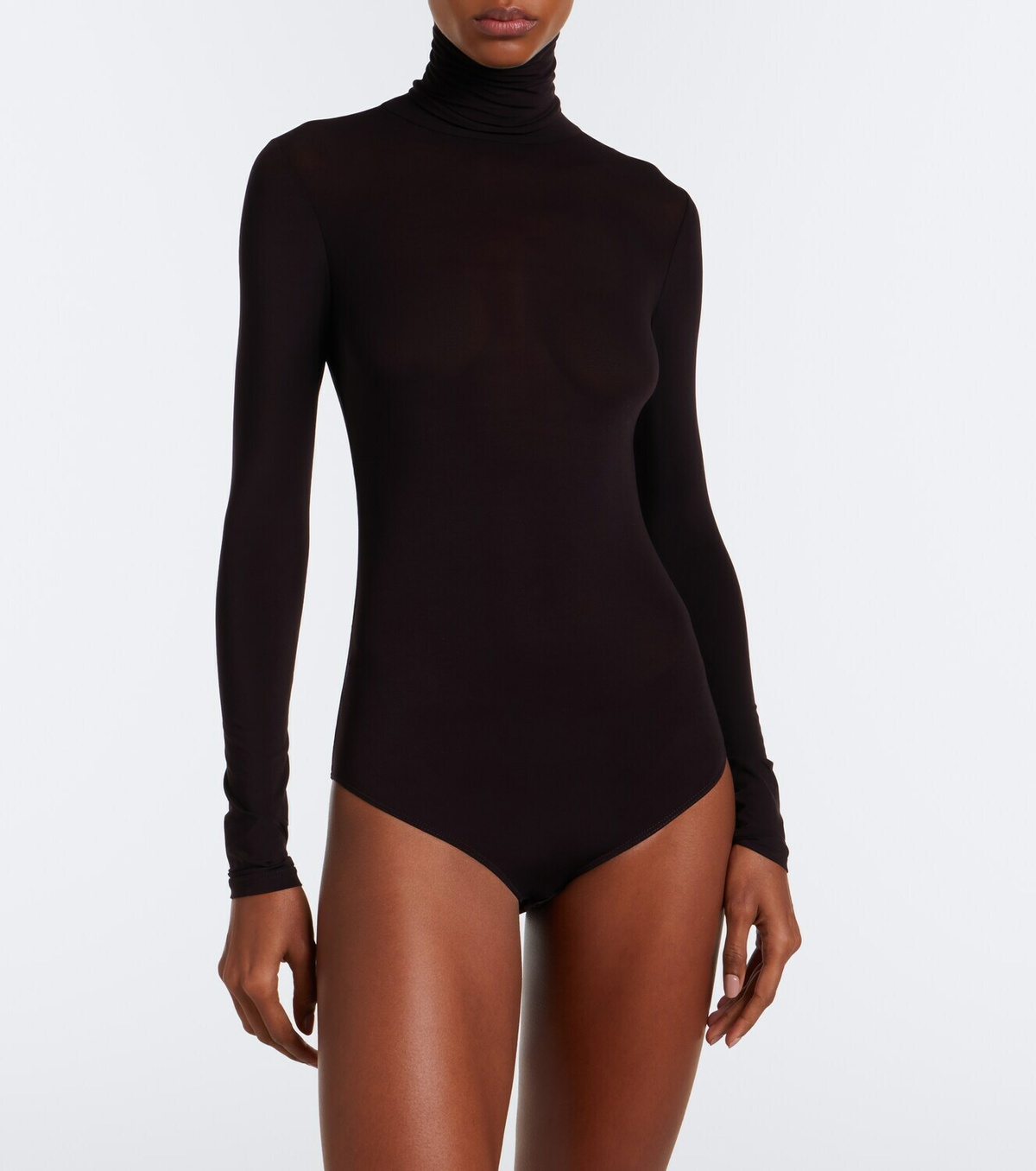 The Row Basile jersey turtleneck bodysuit