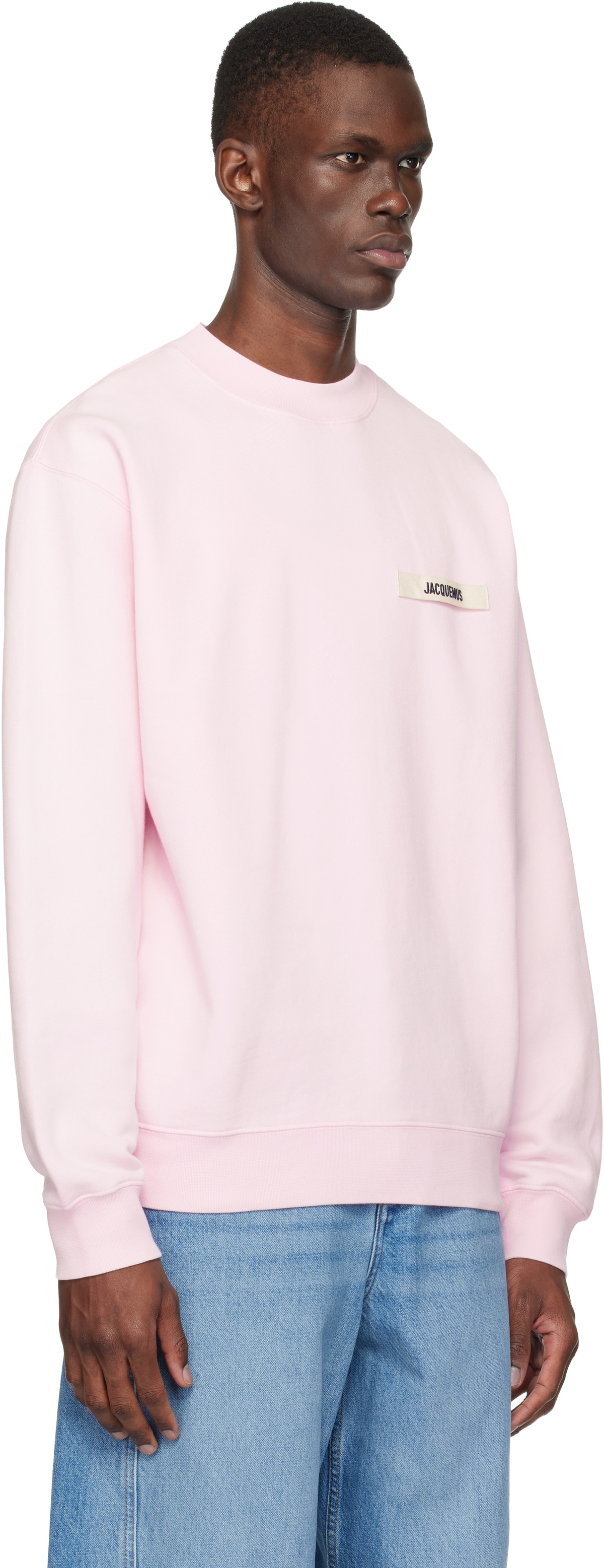 JACQUEMUS Pink 'The Gros Grain' Sweatshirt