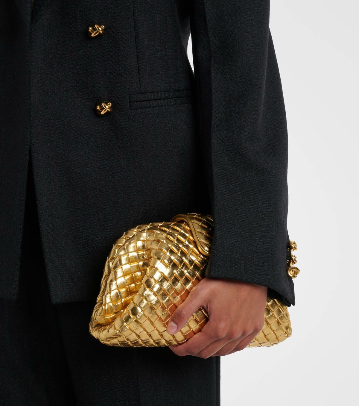 Bottega Veneta Lauren 1980 Small Intrecciato leather clutch