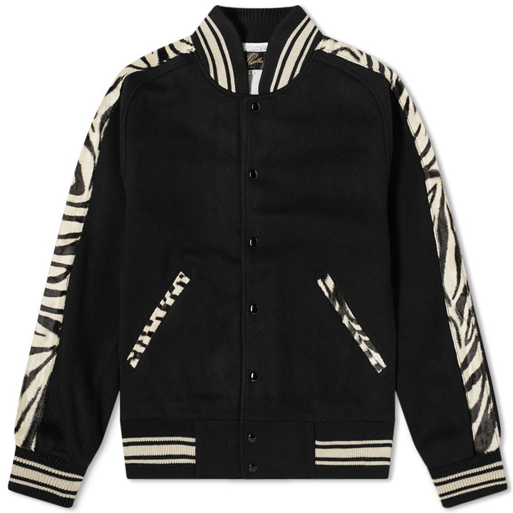 Photo: Needles Animal Print Varsity Jacket