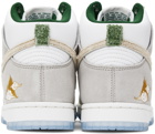 Nike White & Taupe Dunk High Gold Mountain Sneakers