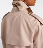 Burberry Cropped cotton gabardine trench coat