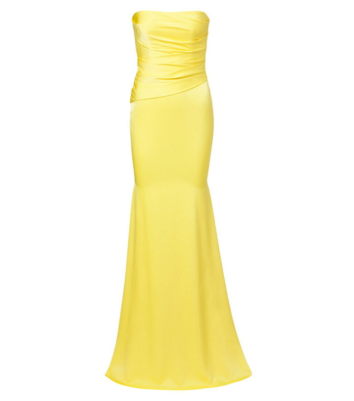 Photo: Alex Perry Satin crêpe bustier gown