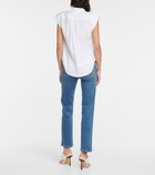 Frame - Sleeveless linen top