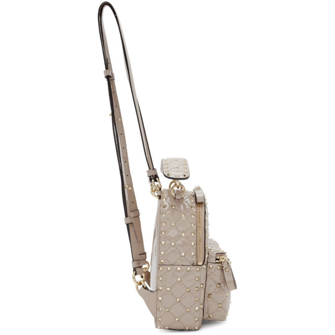 Valentino Pink Valentino Garavani Mini Nylon Rockstud Backpack Valentino  Garavani