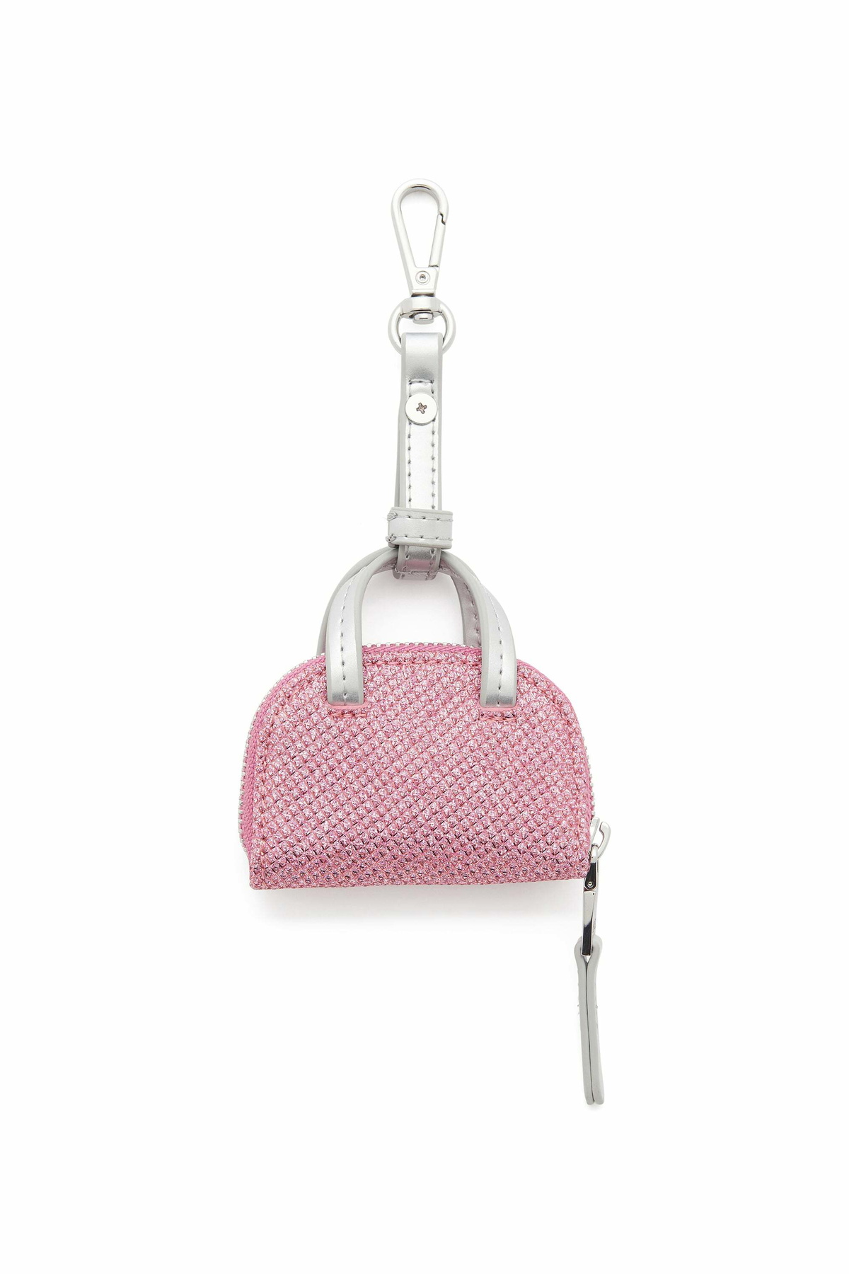 Diesel 1DR Dome - Charm in Lurex fabric - Charms and Keyrings Womens in Pink