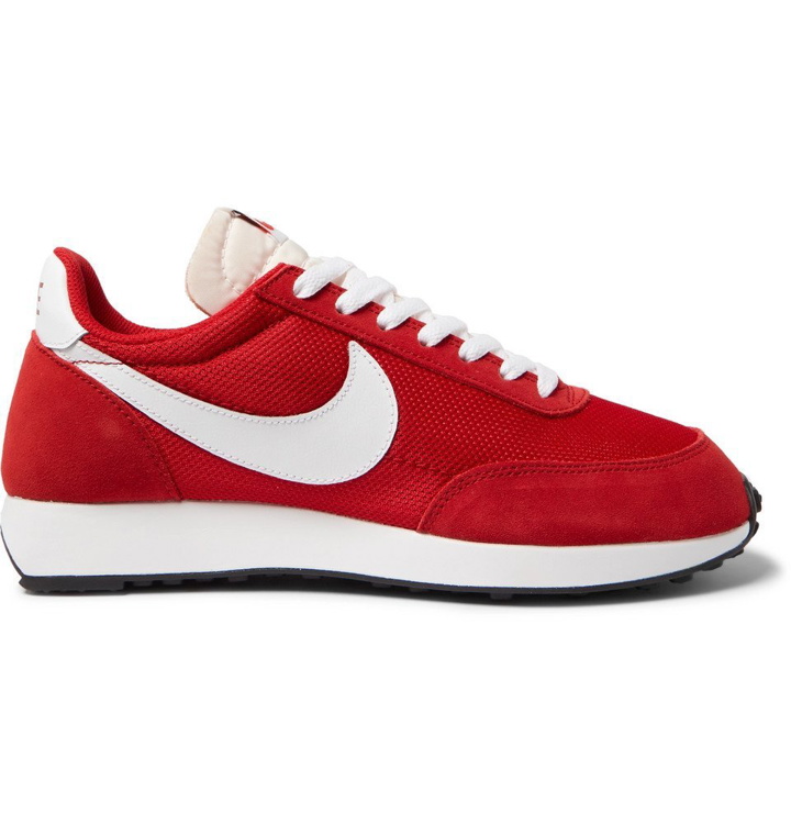 Photo: Nike - Air Tailwind 79 Mesh, Suede and Leather Sneakers - Red