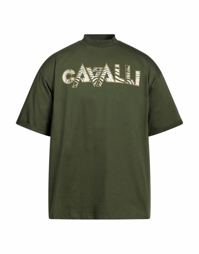 Photo: Roberto Cavalli Mens T-shirt Military in Green