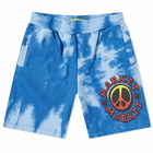 MARKET Men's Cali Lock Gradient Sweat Short in Blue Tie Dye