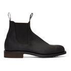 R.M. Williams Black Oily Fern Gardener Chelsea Boots