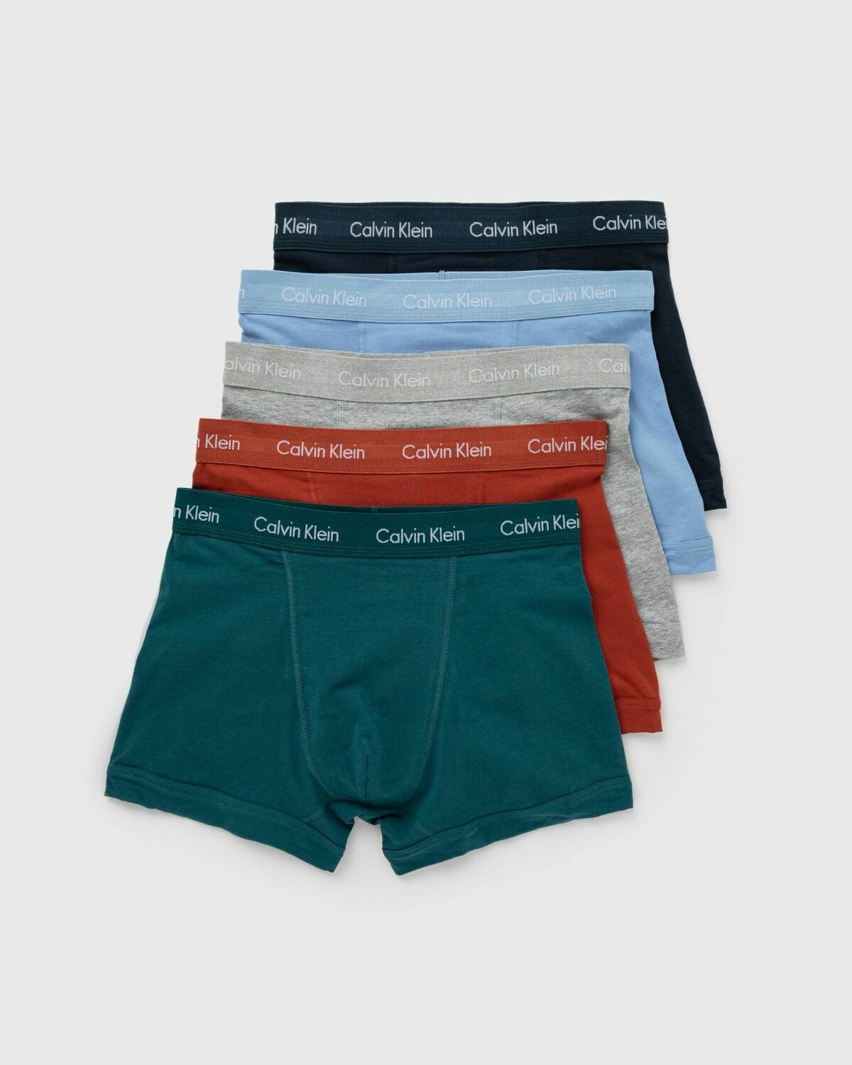Calvin Klein Underwear Cotton Stretch Trunk 5 Pack Multi - Mens - Boxers &  Briefs Calvin Klein Underwear