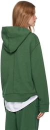 MM6 Maison Margiela Green Unbrushed Hoodie
