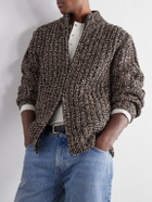 Altea - Wool-Blend Zip-Up Cardigan - Neutrals