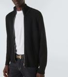 Tom Ford Wool and cashmere-blend zip-up sweater