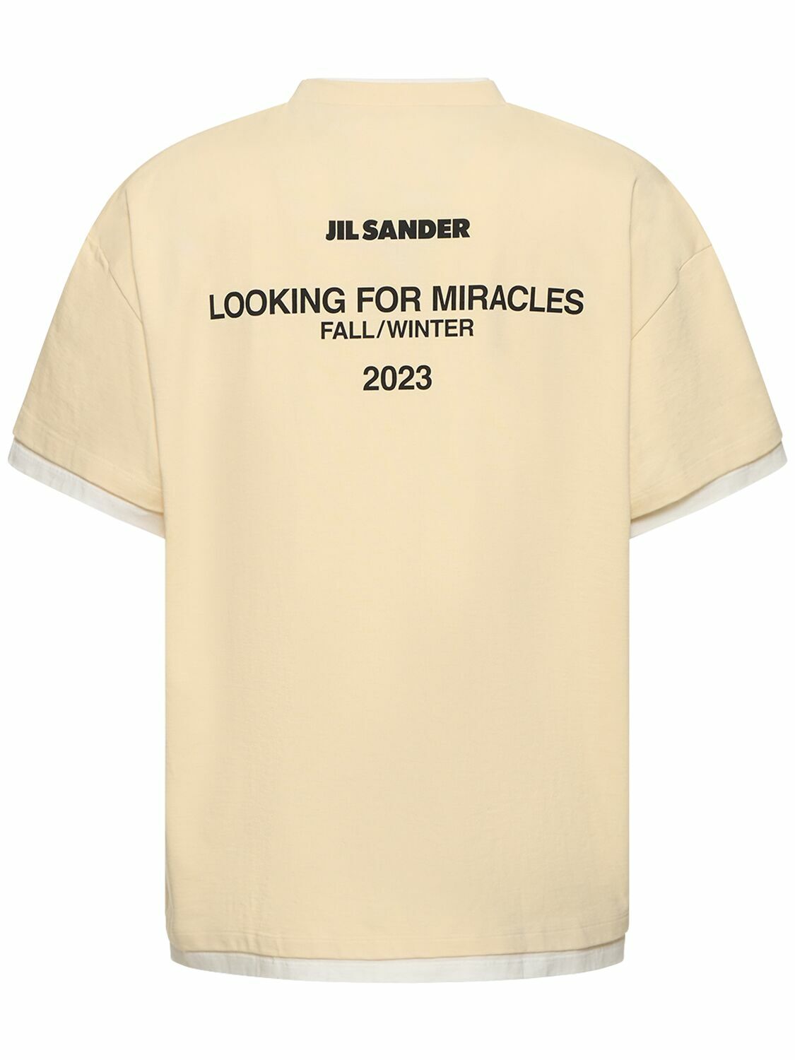 JIL SANDER Logo Printed Cotton Jersey T-shirt Jil Sander