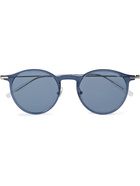 Montblanc - Round-Frame Acetate and Silver-Tone Sunglasses