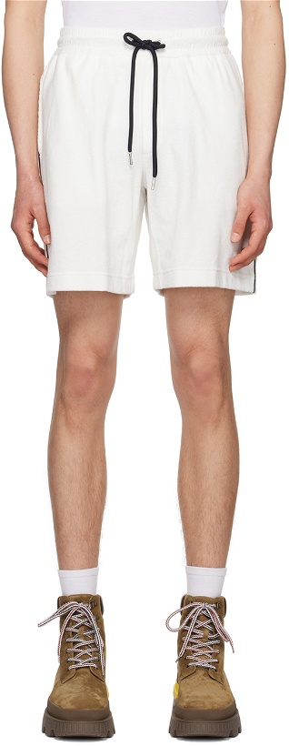 Photo: Moncler White Drawstring Shorts