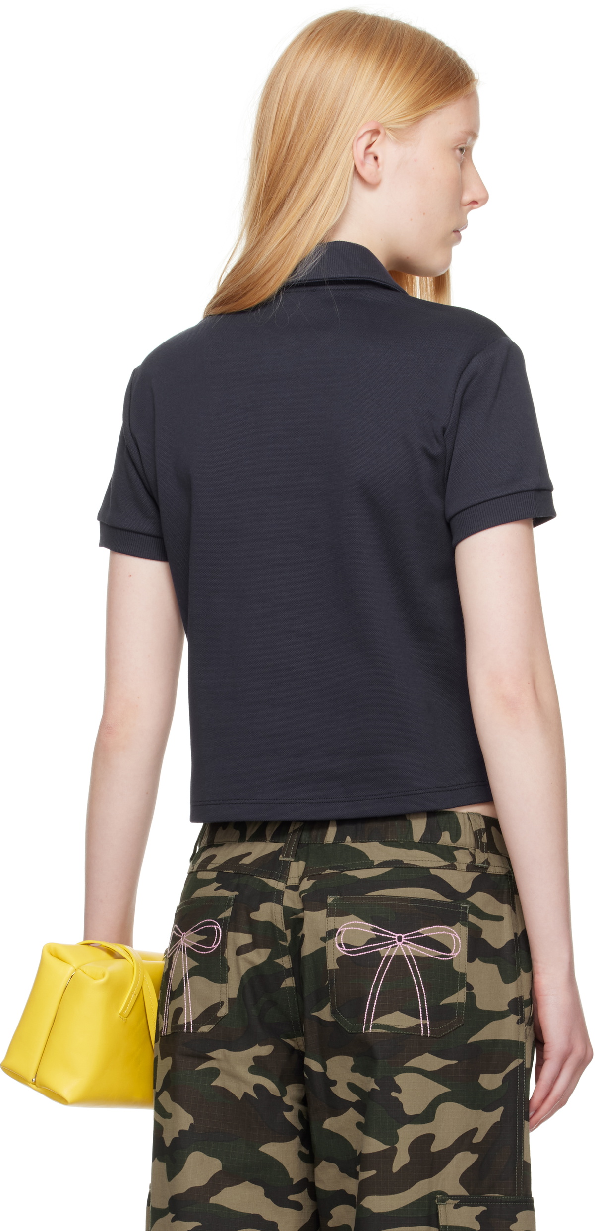 Sandy Liang Navy Louise Polo