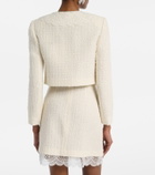 Self-Portrait Lace-trimmed bouclé jacket