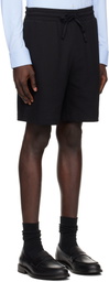 Hugo Black Cotton-Blend Shorts