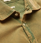 Massimo Alba - Canary Acid-Washed Cotton-Corduroy Shirt - Green