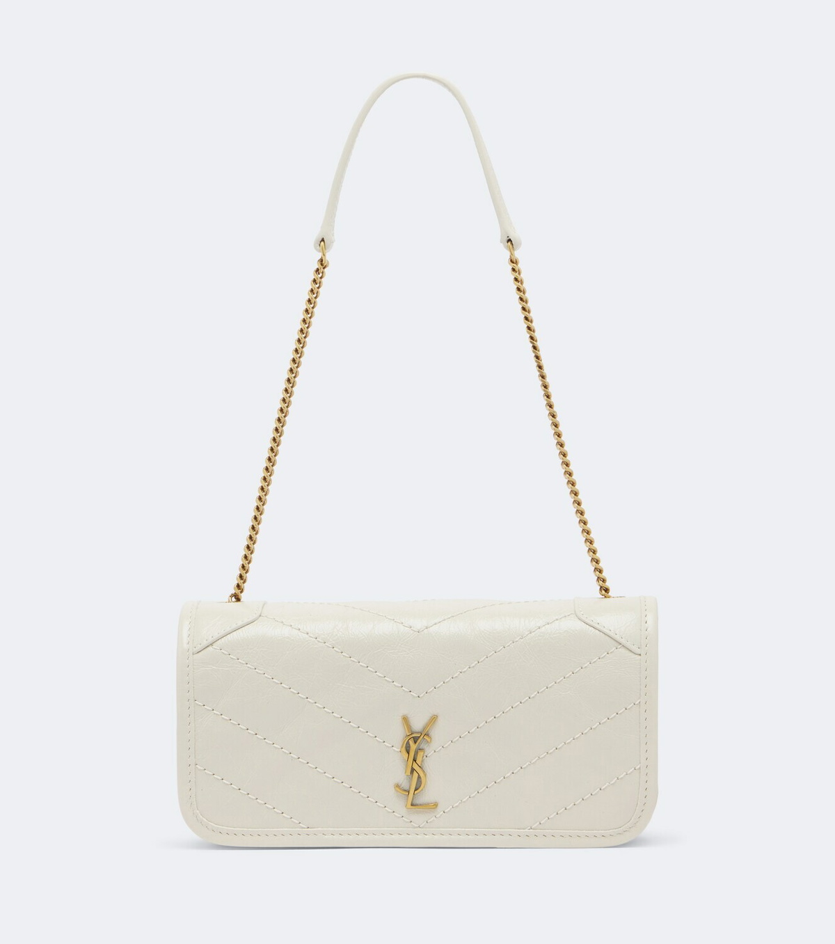 Saint Laurent Niki leather wallet on chain