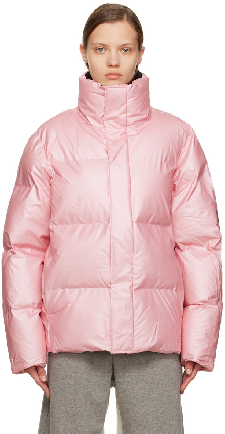 RAINS Pink Boxy Jacket