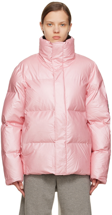 Photo: RAINS Pink Boxy Jacket