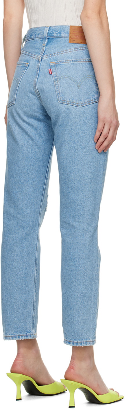 Levi's Blue 501 Original Cropped Jeans Levi's Red