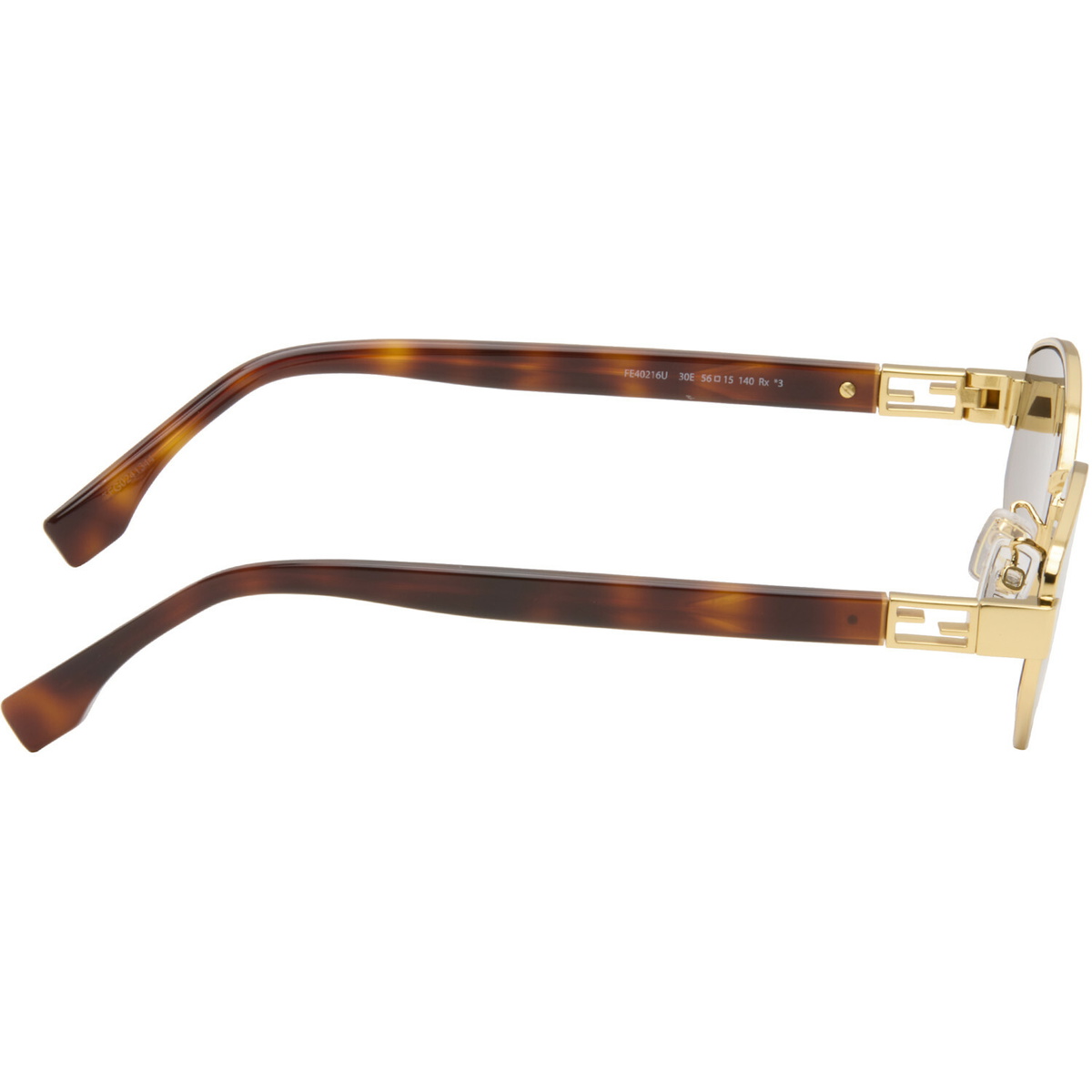 Fendi Gold Baguette Sunglasses