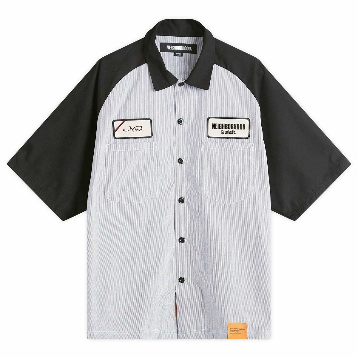 Neighborhood Men's Baseball Shirt in Black Neighborhood