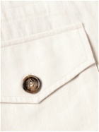 Valstar - Herringbone Linen and Cotton-Blend Overshirt - Neutrals