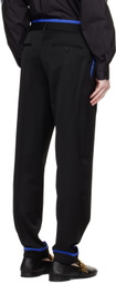 Moschino Black Layered Trousers