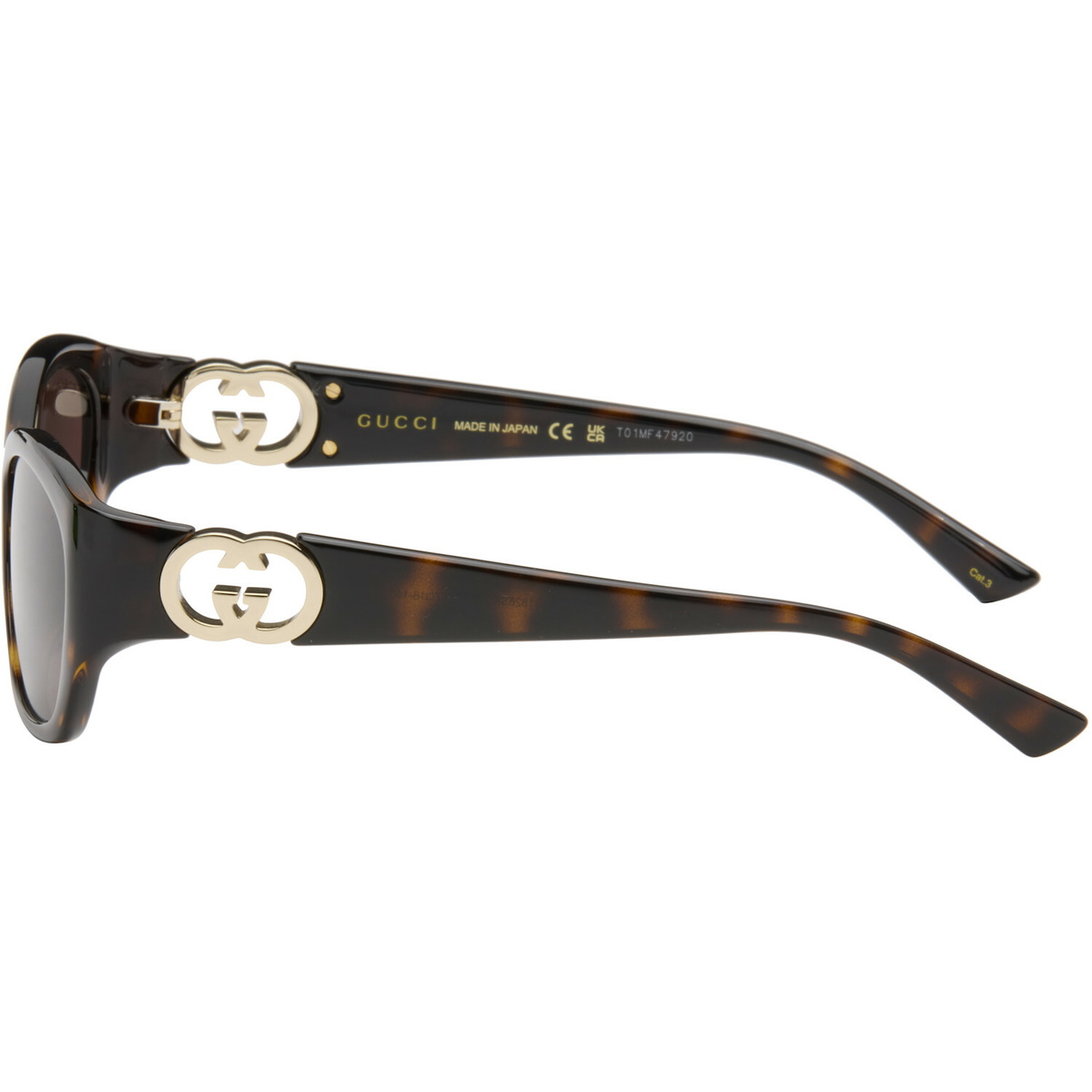 Gucci Brown Hailey Round Sunglasses