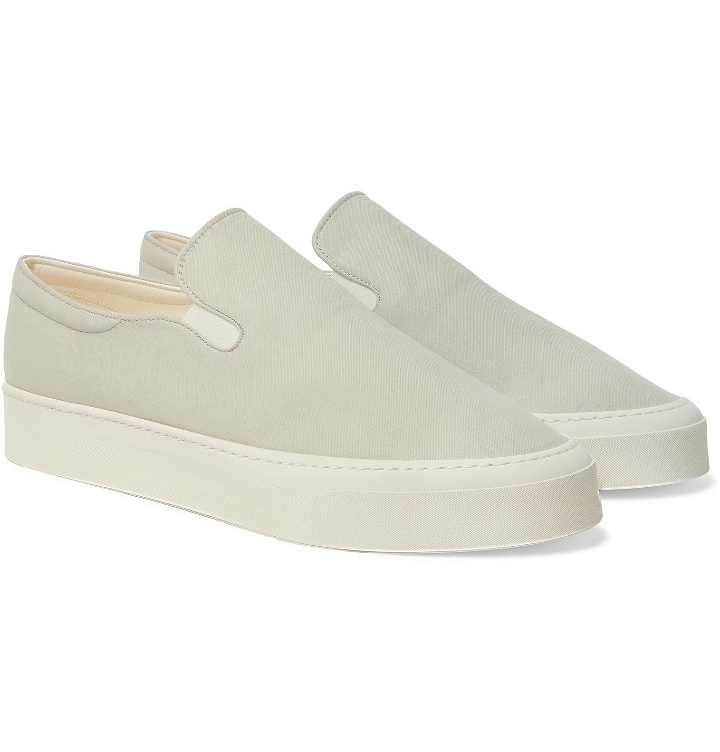 Photo: THE ROW - Dean Canvas Slip-On Sneakers - Gray