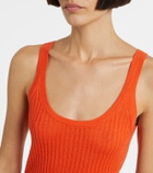 Gabriela Hearst Nevin pointelle cashmere and silk tank top