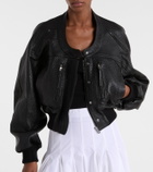 Jacquemus Cropped leather jacket