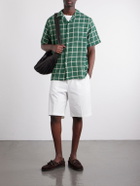 Portuguese Flannel - Alvor Checked Organic Cotton Shirt - Green