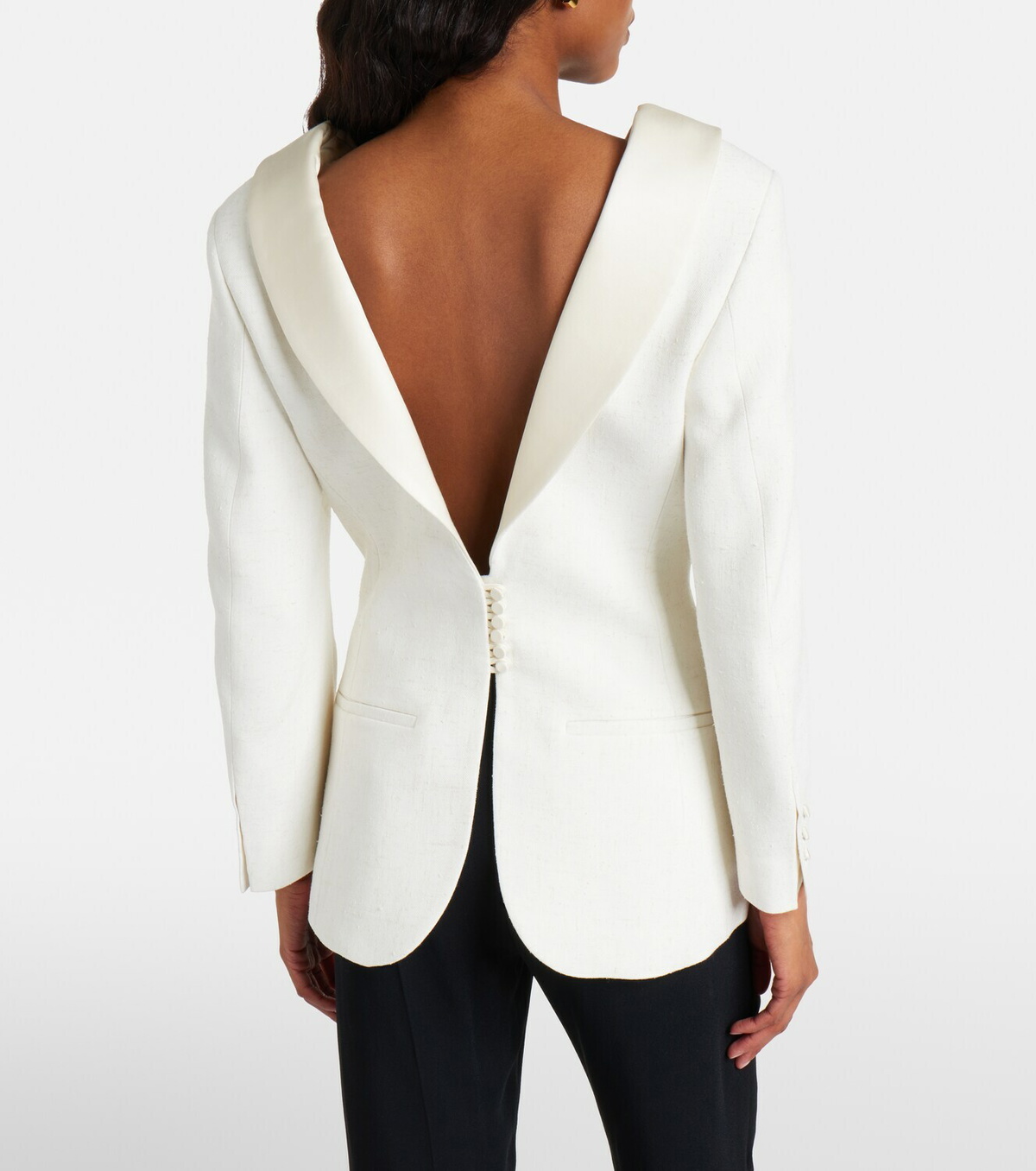 Róhe Satin-trimmed blazer