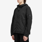 C.P. Company Men's Flatt Nylon Reversible Hooded Jacket in Black