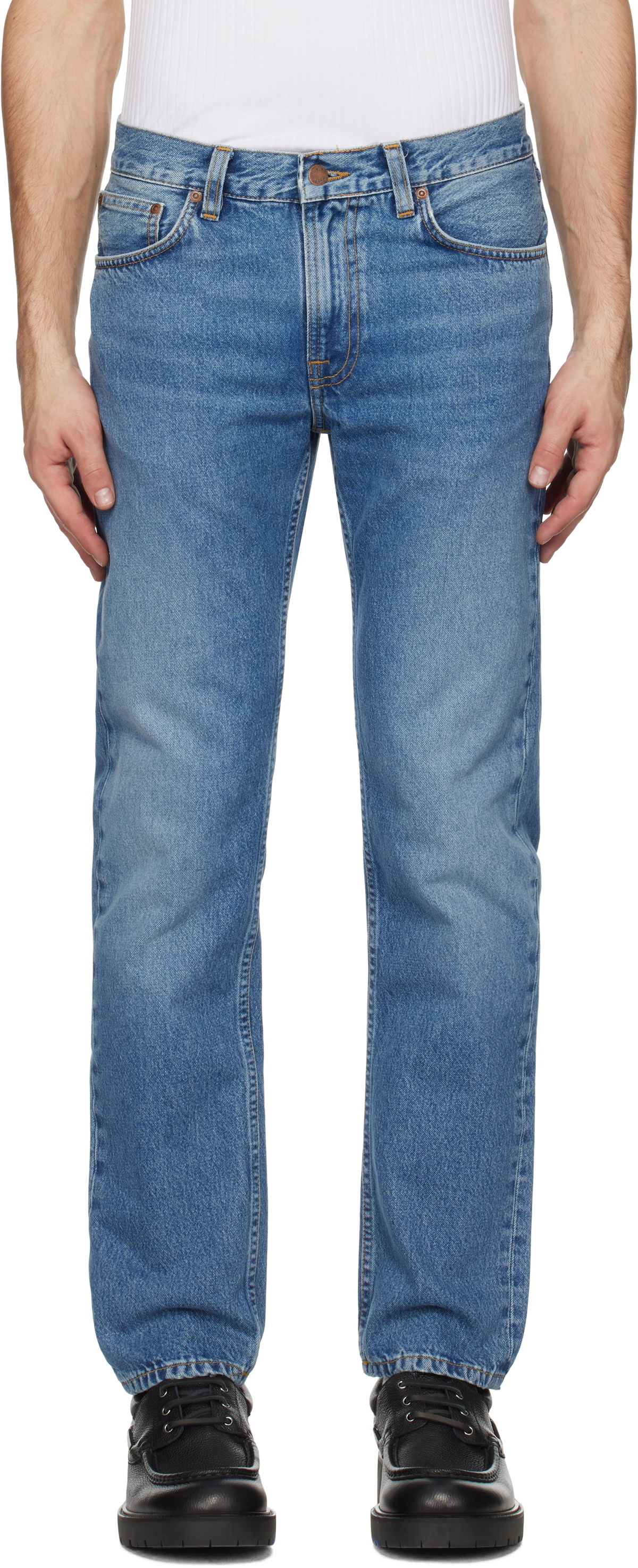 Nudie Jeans Blue Gritty Jackson Jeans