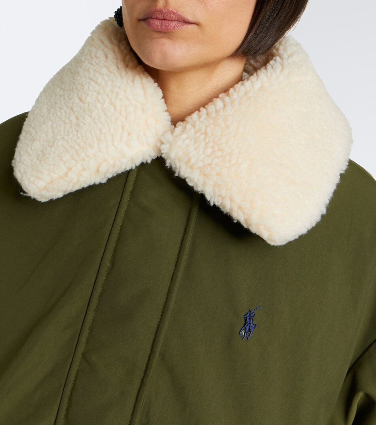 Polo Ralph Lauren Teddy-trimmed technical down jacket