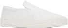 The Row White Dean Sneakers