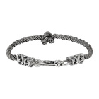 Emanuele Bicocchi Silver Twisted Knot Bracelet