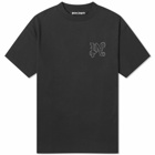 Palm Angels Men's Monogram PA Stud T-Shirt in Black